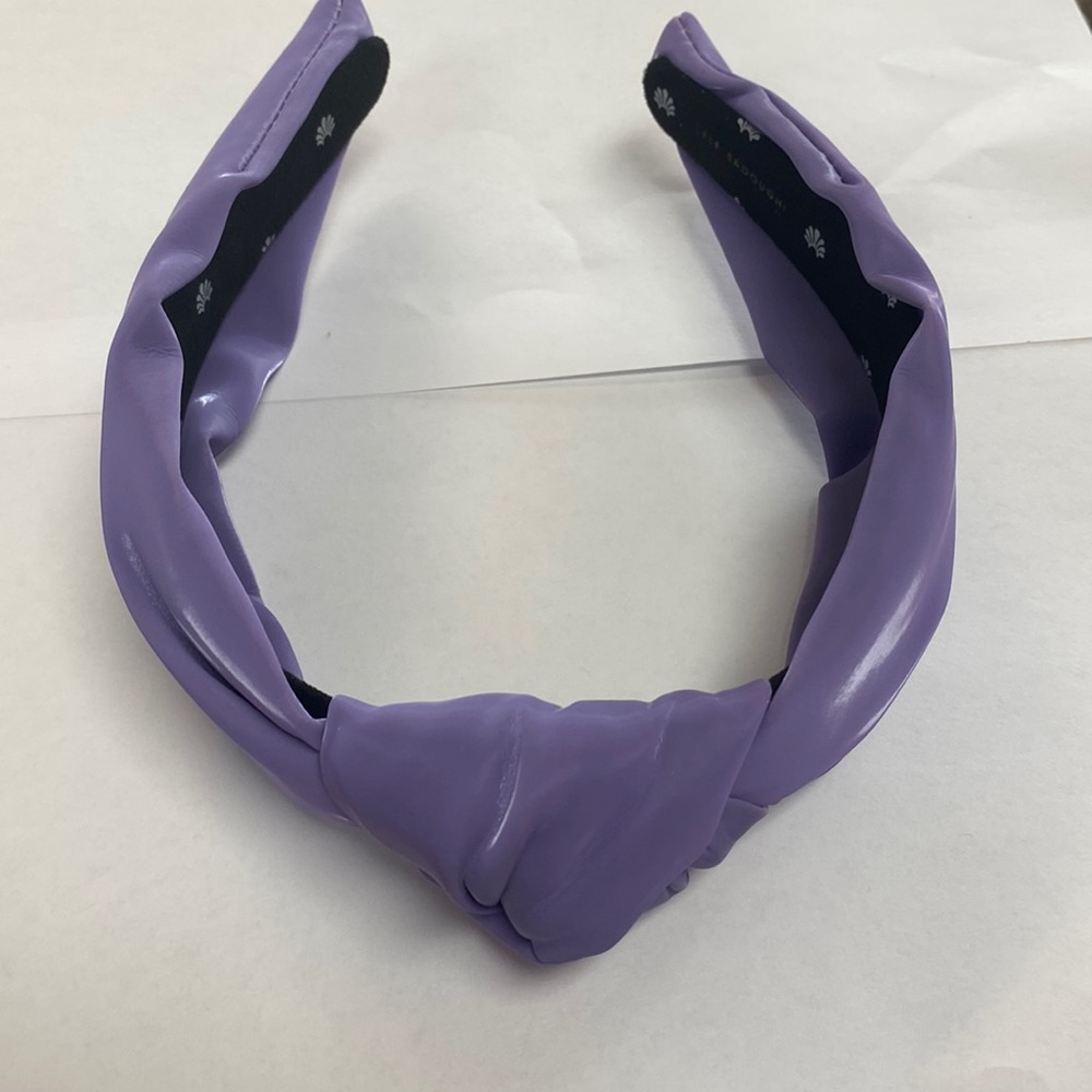 Lele Sadoughi Purple Knot Headband Vinyl